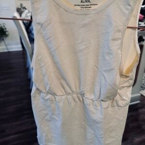 Viral TikTok shape wear Sleeveless Cream slim fitting.